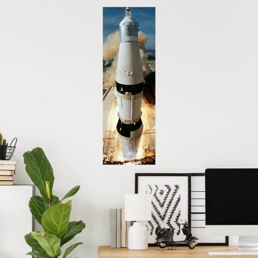 アポロ11号発射 ポスター (ホームオフィス)