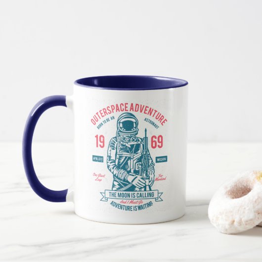 アポロ11号 人類初の月面着陸 1969 マグカップ (ドーナツ)