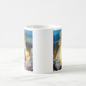 アポロ11土星V宇宙船の離昇 コーヒーマグカップ (中央)