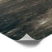 アポロ11月の上に昇る地球の写真 ポスター (角)