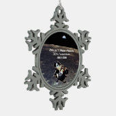 アポロ11月ミッション50周年記念 スノーフレークピューターオーナメント (左)