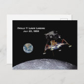 アポロ11月面着陸 ポストカード (正面/裏面)