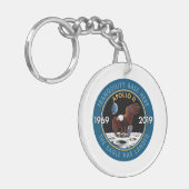 アポロ11第50記念日の代表団パッチの記章 キーホルダー (正面左)