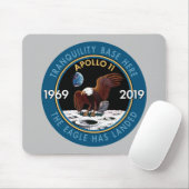 アポロ11第50記念日の代表団パッチの記章 マウスパッド (マウス)
