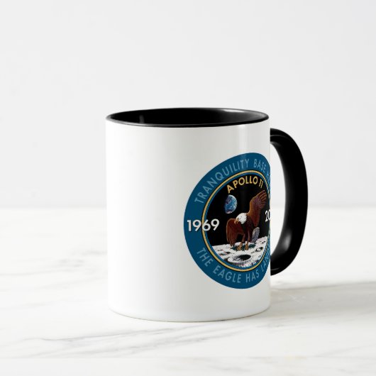 アポロ11第50記念日の代表団パッチの記章 マグカップ (正面右)