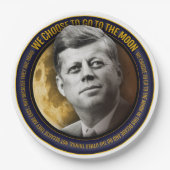 アポロ11第50記念日JFK私達はスピーチを選びます ペーパープレート (正面)