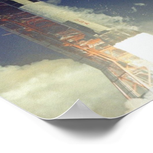 アポロ12号の発射 ポスター (角)