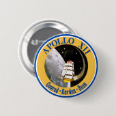 アポロ12: 月に戻る! 缶バッジ (正面&裏面)