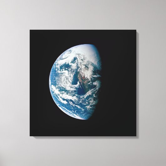 アポロ13号の探査機から取り出された地球。 キャンバスプリント (正面)