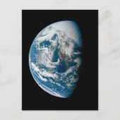 アポロ13号の探査機から取り出された地球。 ポストカード (正面)