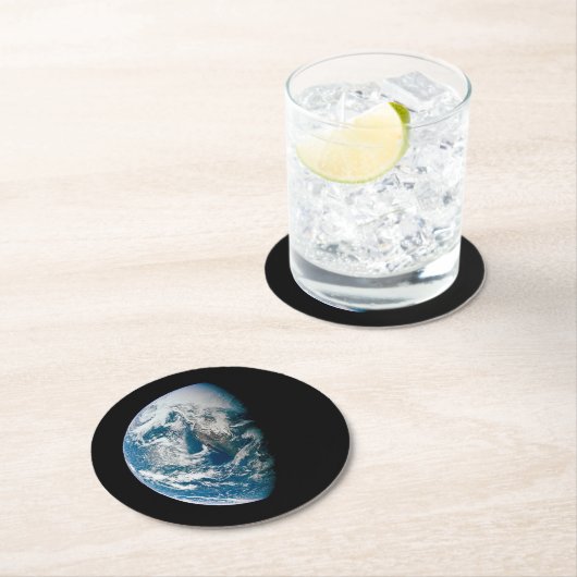 アポロ13号の探査機から取り出された地球。 ラウンドペーパーコースター (インサイチュ)