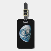 アポロ13号の探査機から取り出された地球。 ラゲッジタグ (正面縦)