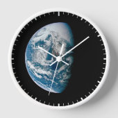 アポロ13号の探査機から取り出された地球。 壁時計 (正面)