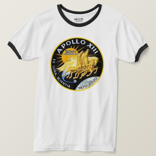 アポロ13 50周年記念1970 - 2020 Tシャツ (デザイン正面)