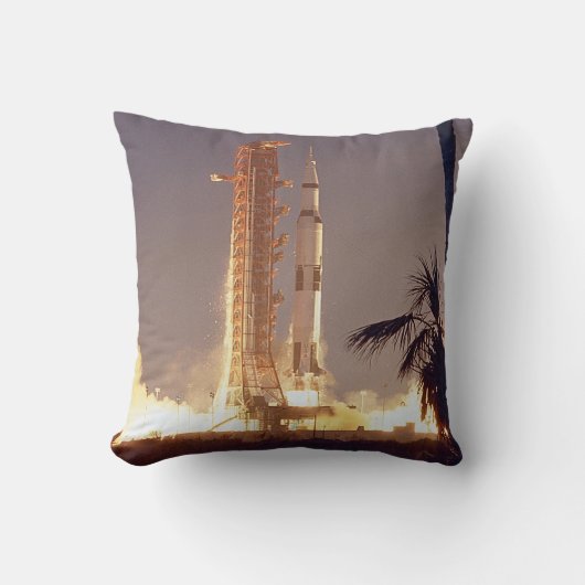 アポロ14と月 クッション (正面)