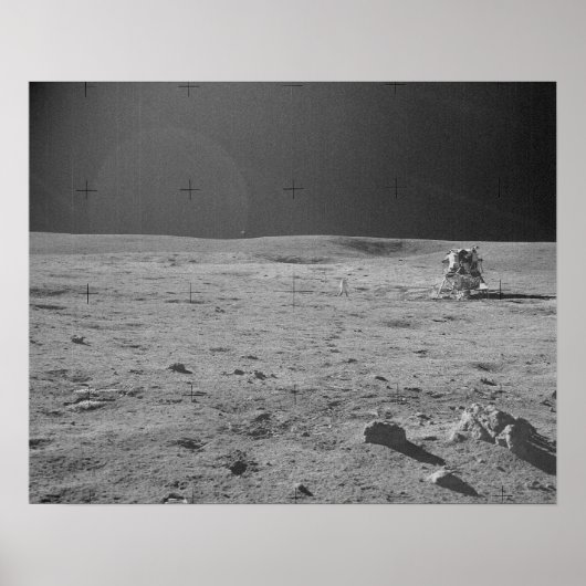 アポロ14宇宙飛行士および月面モジュール ポスター (正面)