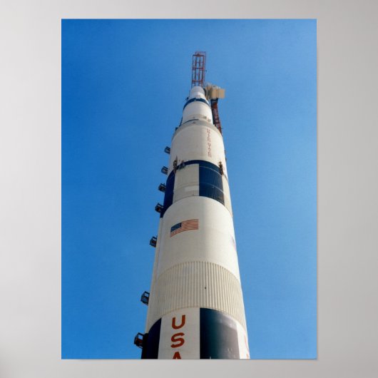 アポロ15上面サターンVロケット ポスター (正面)