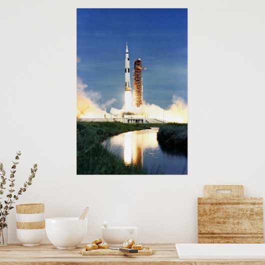アポロ15号の発射 ポスター (キッチン)