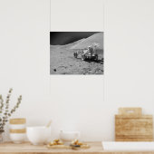 アポロ15宇宙飛行士&月探査車 ポスター (キッチン)