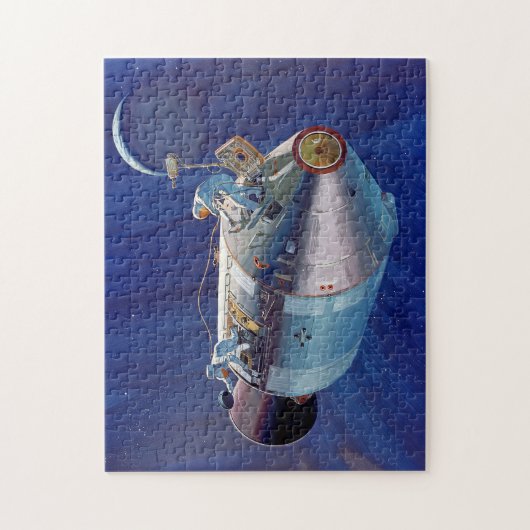 アポロ15指令モジュールPoのヴィンテージ概念 ジグソーパズル (縦)