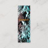 アポロ15着陸地アナグリフのブックマーク スキニー名刺 (裏面)