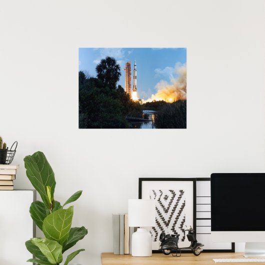 アポロ16号の発射 ポスター (ホームオフィス)