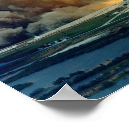 アポロ16号の発射 ポスター (角)