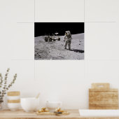 アポロ16宇宙飛行士&月探査車 ポスター (キッチン)