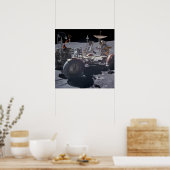 アポロ16月探査車 ポスター (キッチン)