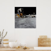 アポロ16月面モジュール&月面ロービング車 ポスター (キッチン)