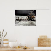 アポロ16月面モジュール&月面ロービング車 ポスター (キッチン)