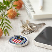 アポロ16 NASAミッションパッチロゴ キーホルダー (側面)