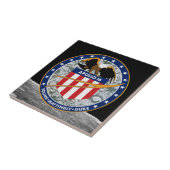 アポロ16 NASAミッションパッチロゴ タイル (側面)