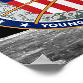 アポロ16 NASAミッションパッチロゴ ポスター (角)