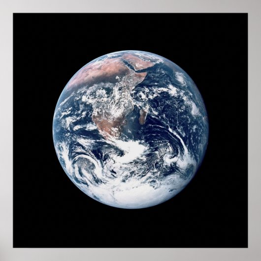 アポロ17からの地球の眺め ポスター (正面)