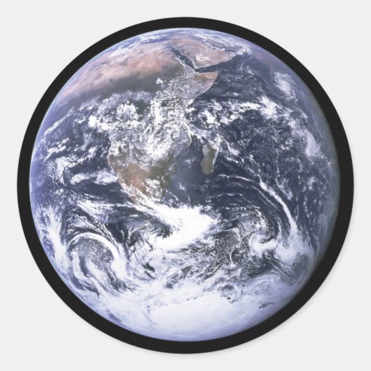 アポロ17の地球 ラウンドシール (正面)