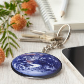 アポロ17の宇宙の地球 キーホルダー (側面)