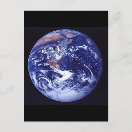 アポロ17の宇宙の地球 ポストカード (正面)