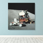 アポロ17号 – 最後の有人月着陸 キャンバスプリント (インサイチュ (ウッドフロア))