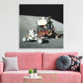 アポロ17号 – 最後の有人月着陸 キャンバスプリント (インサイチュ (リビング))