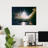 アポロ17夜間発射 ポスター (ホームオフィス)