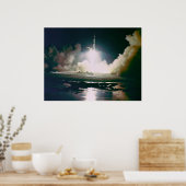 アポロ17夜間発射 ポスター (キッチン)