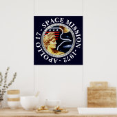 アポロ17宇宙ミッション1972 Insignia ポスター (キッチン)