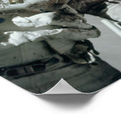 アポロ17宇宙飛行士と地球の景色 ポスター (角)