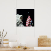 アポロ17宇宙飛行士と地球の景色 ポスター (キッチン)