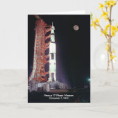 アポロ17月ミッション カード (黄色い花)