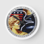 アポロ17 ラウンド壁時計 (正面)