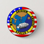 アポロ1 缶バッジ (正面)