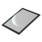 アポロ4ミッションから取り出された三日月地球。2 ノートパッド (アングル)