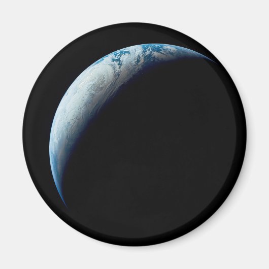 アポロ4ミッションから取り出された三日月地球。2 マグネット (正面)